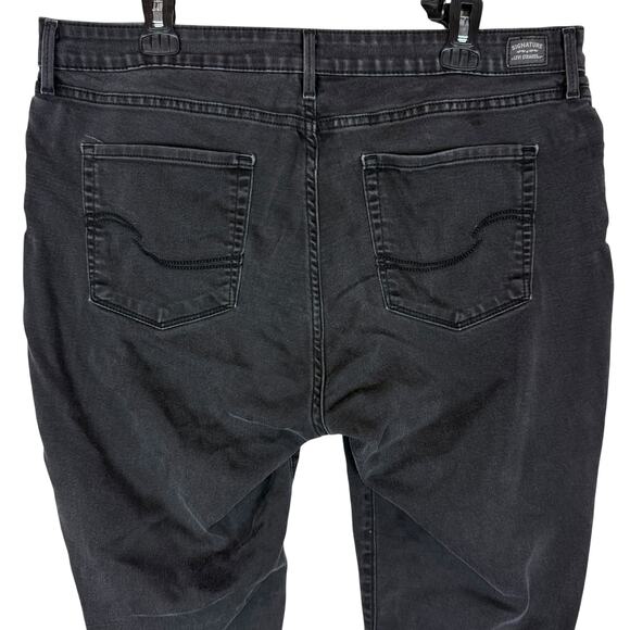 Signature By Levi Strauss Jeans Womens 18 Black Denim Stretch Modern Skinny Leg - Picture 7 of 16